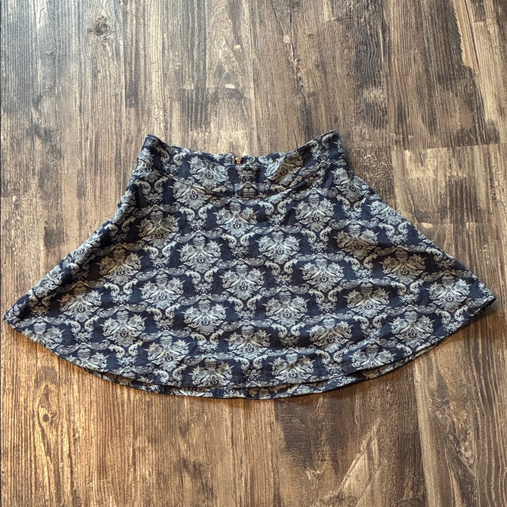 Elegant Black and Gray Women's Skater Skirt